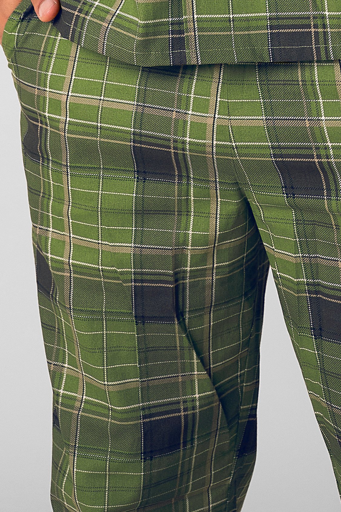 Mens Woven Check Pyjamas Bottoms
