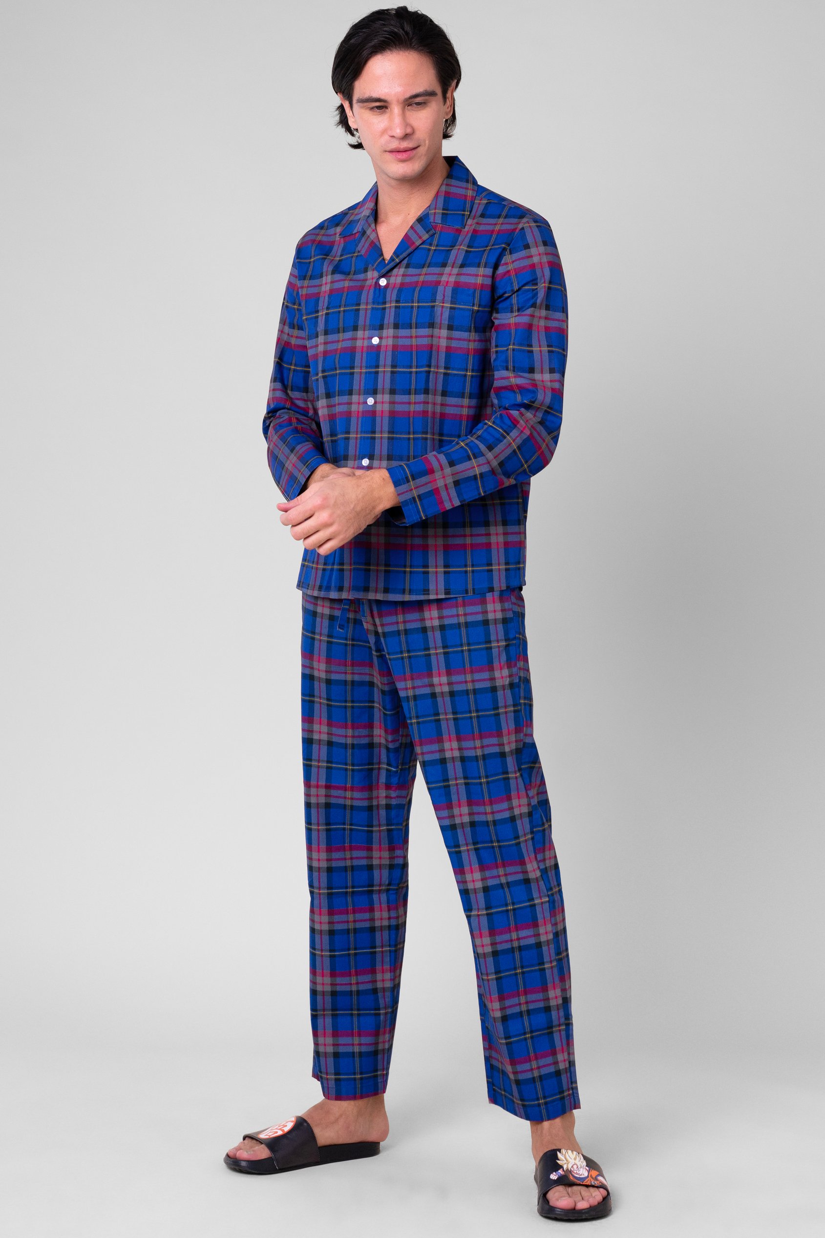 Mens Woven Check Pyjamas Bottoms