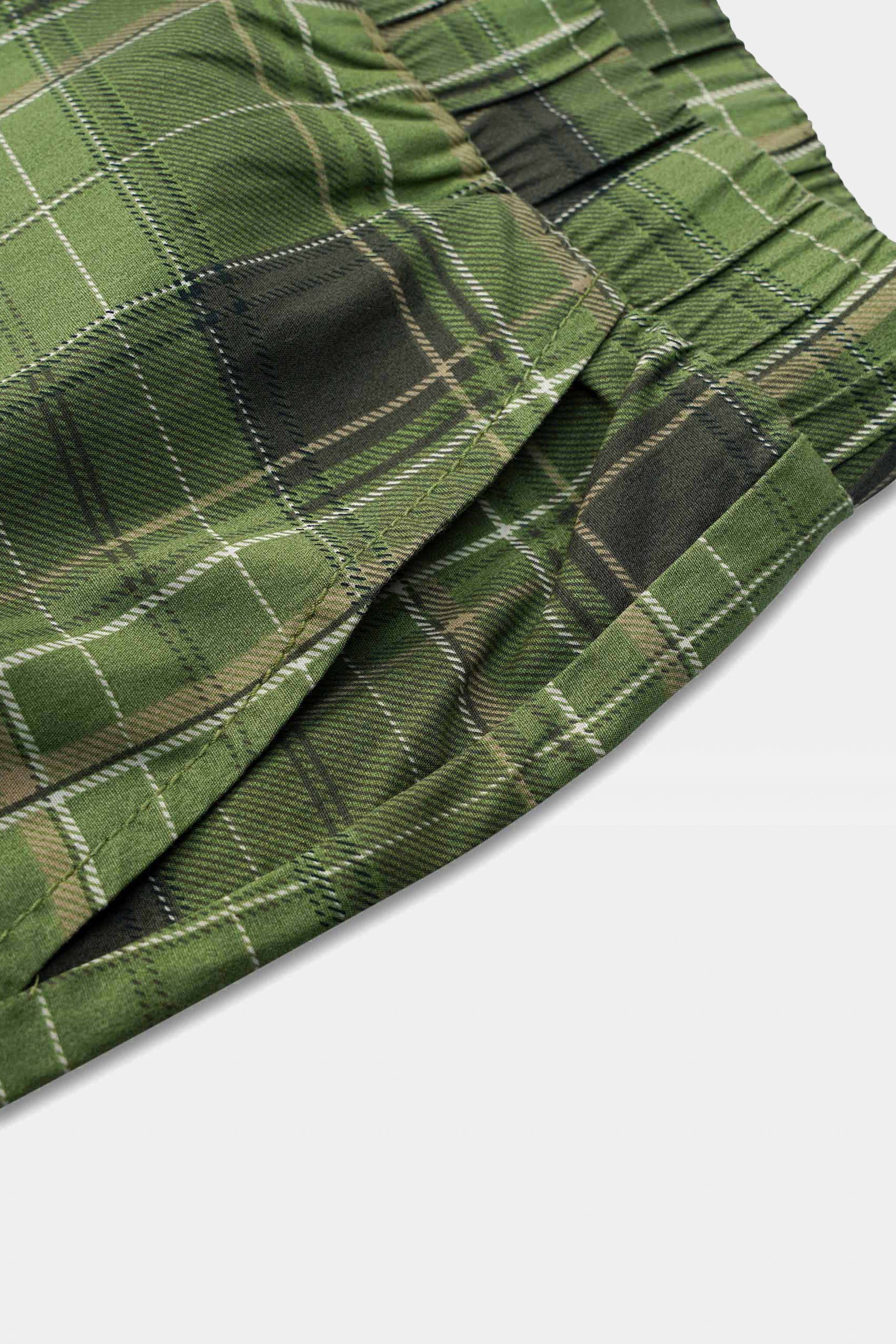 Mens Woven Check Pyjamas Bottoms