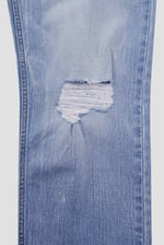 Womens Straight Fit Ripped Jeans