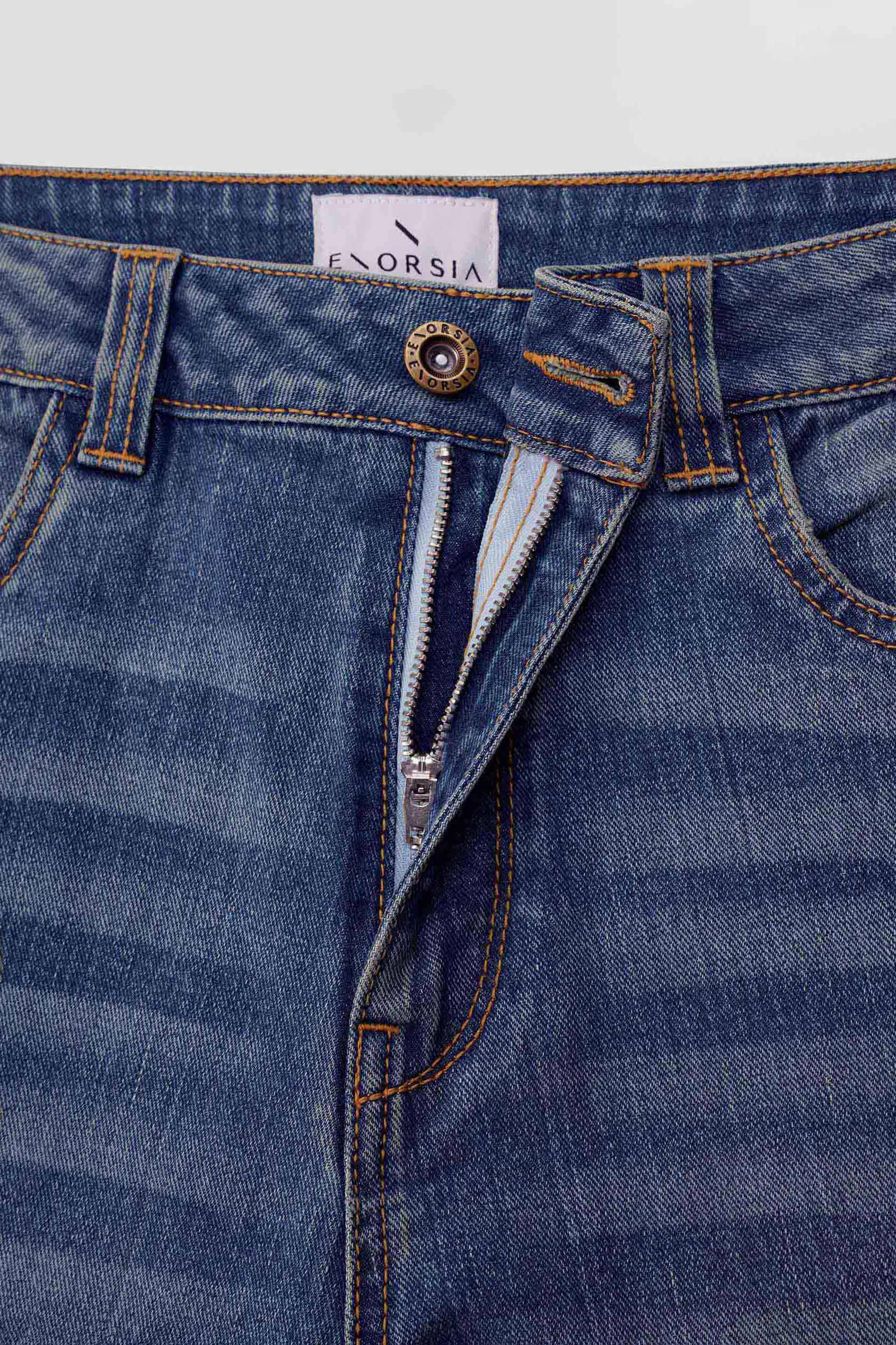 Womens Straight Fit Ripped Jeans