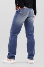 Womens Straight Fit Ripped Jeans