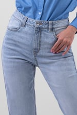 Womens Straight Fit Ripped Jeans