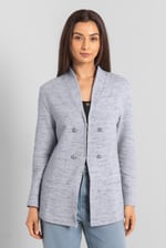 Womens Slim Fit Knit Jacket