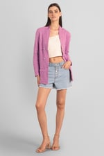 Womens Slim Fit Knit Jacket