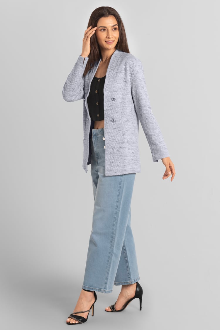Womens Slim Fit Knit Jacket