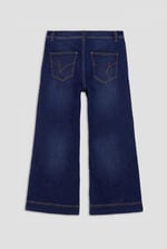 Womens High Waist Denim Culottes