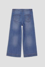 Womens High Waist Denim Culottes