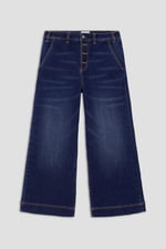 Womens High Waist Denim Culottes