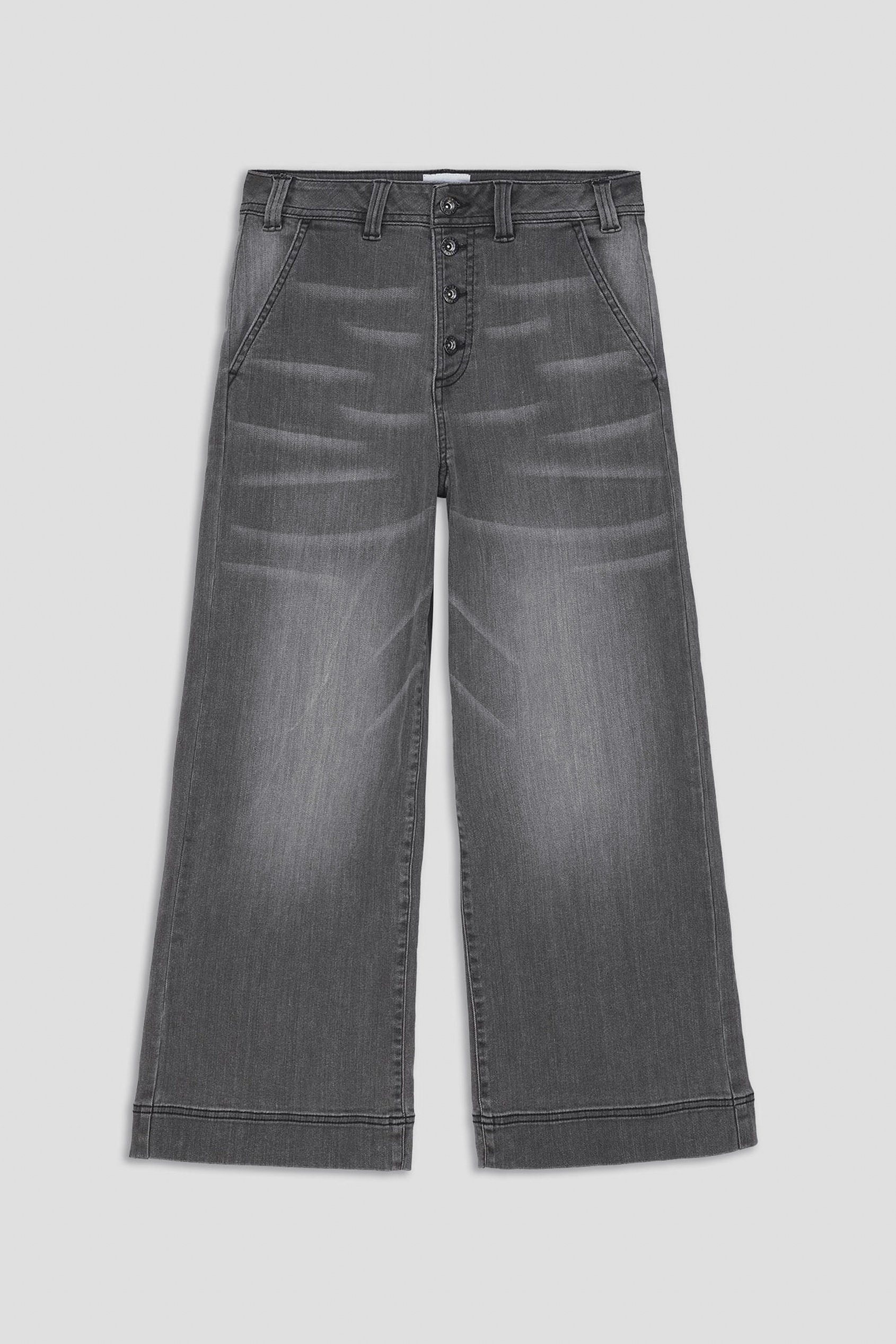 Womens Wide Leg Grey Culottes