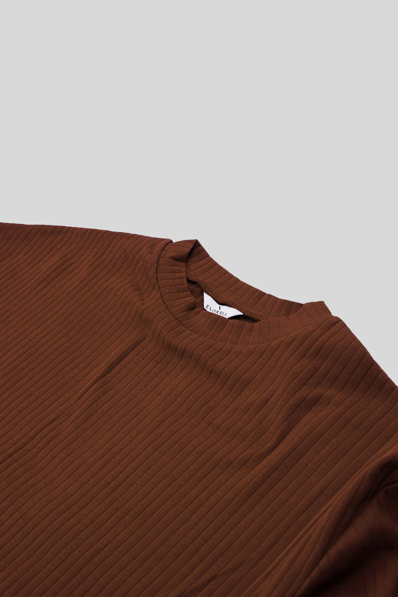 Women Oversize Texture Rib Tops