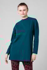 Women Oversize Texture Rib Tops