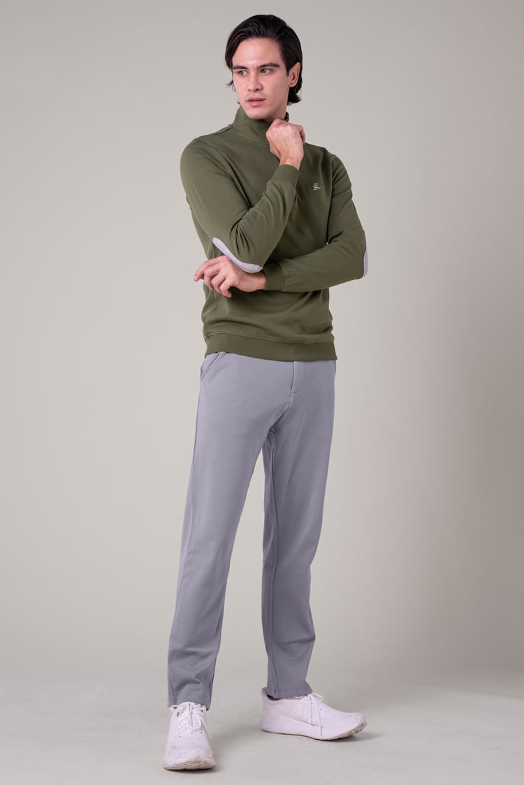 Slim Fit Jersey Trouser With Drawcord
