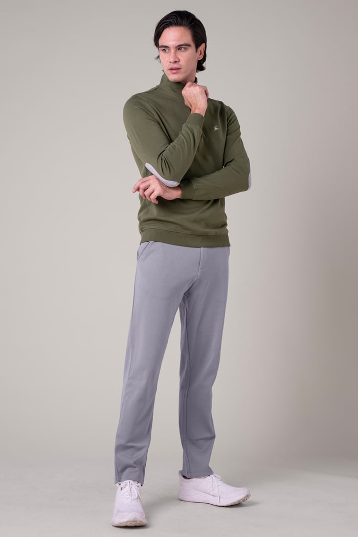 Slim Fit Jersey Trouser With Drawcord