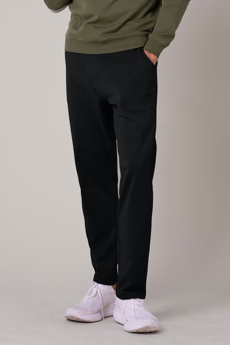 Grey Slim Fit Jersey Trouser With Drawcord