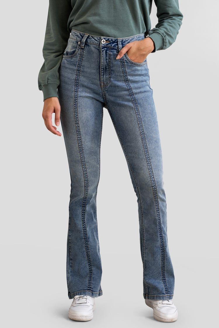 Lift Skinny And Shape Low Rise Flared Jeans