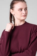 Women Oversize Texture Rib Tops