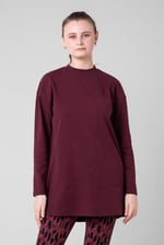 Women Oversize Texture Rib Tops