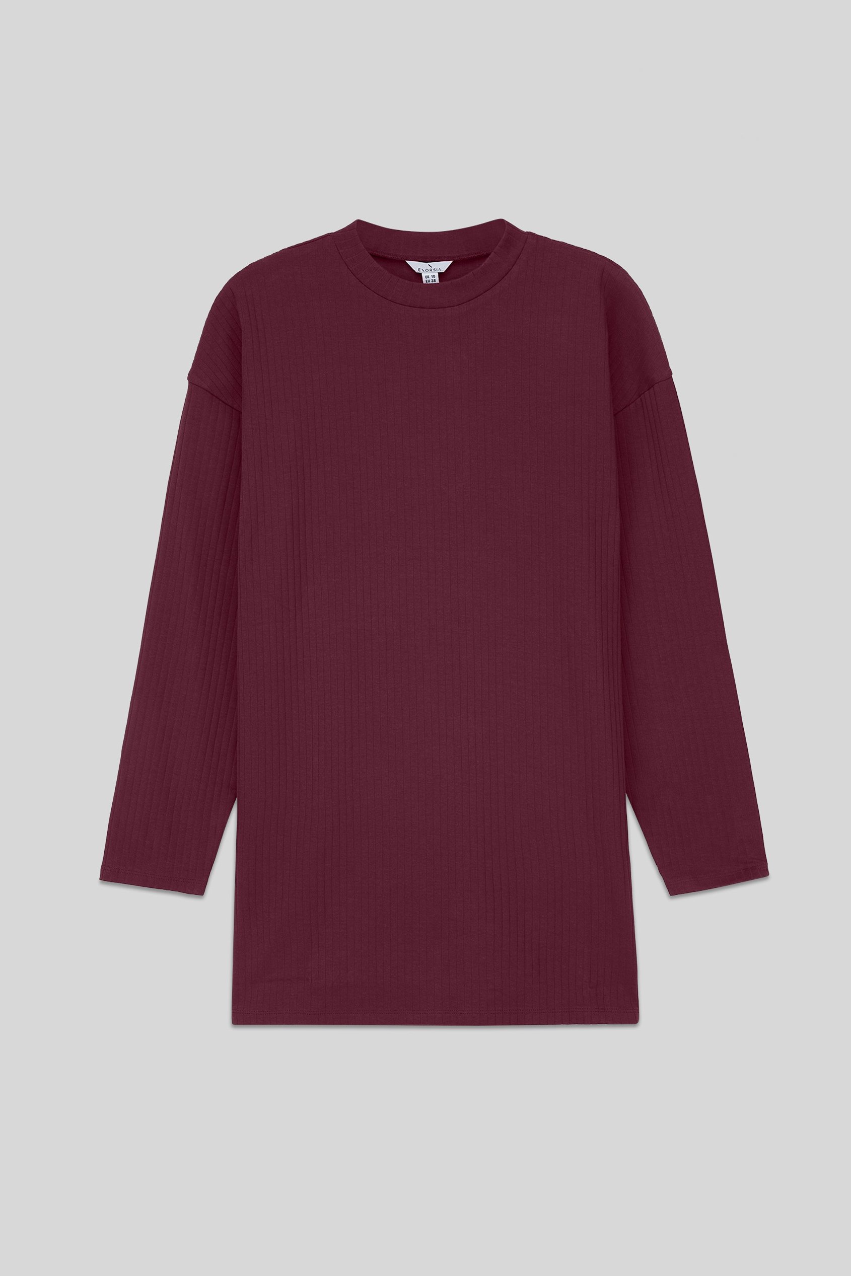 Women Oversize Texture Rib Tops