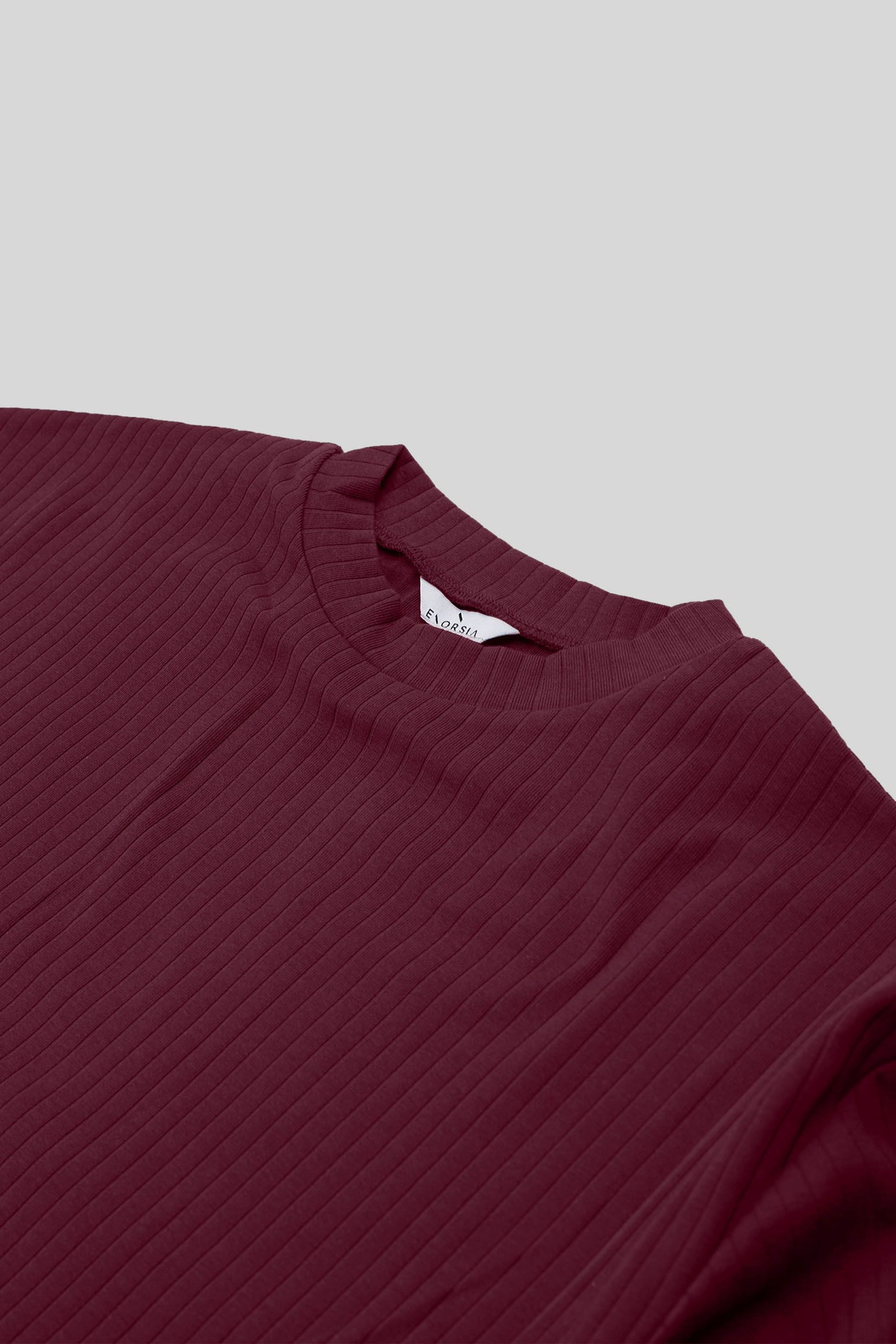 Women Oversize Texture Rib Tops