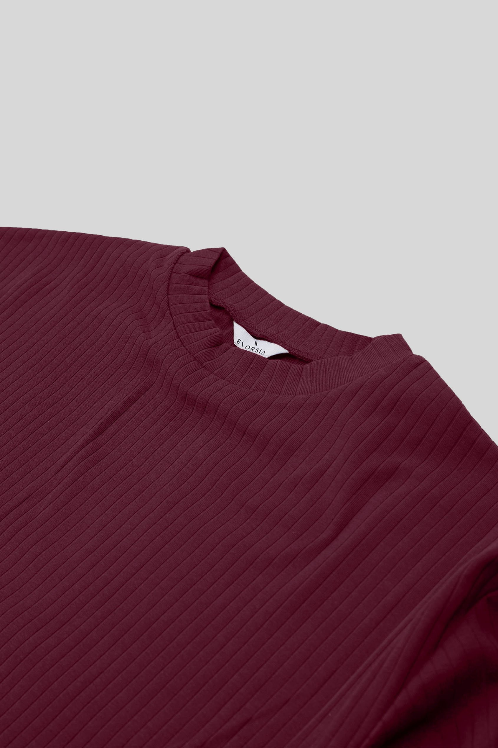 Women Oversize Texture Rib Tops