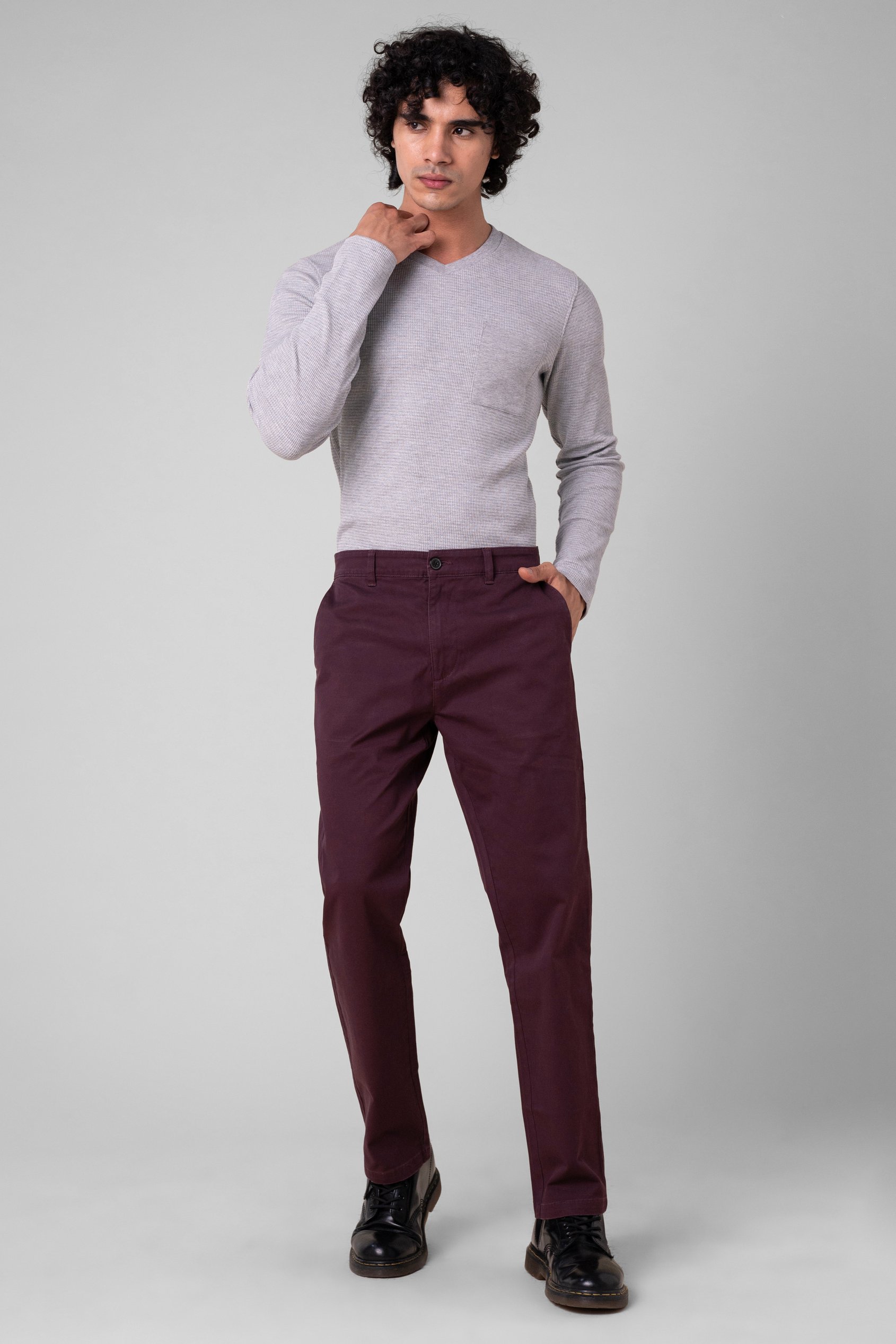 Mens Regular Fit Twill Chinos