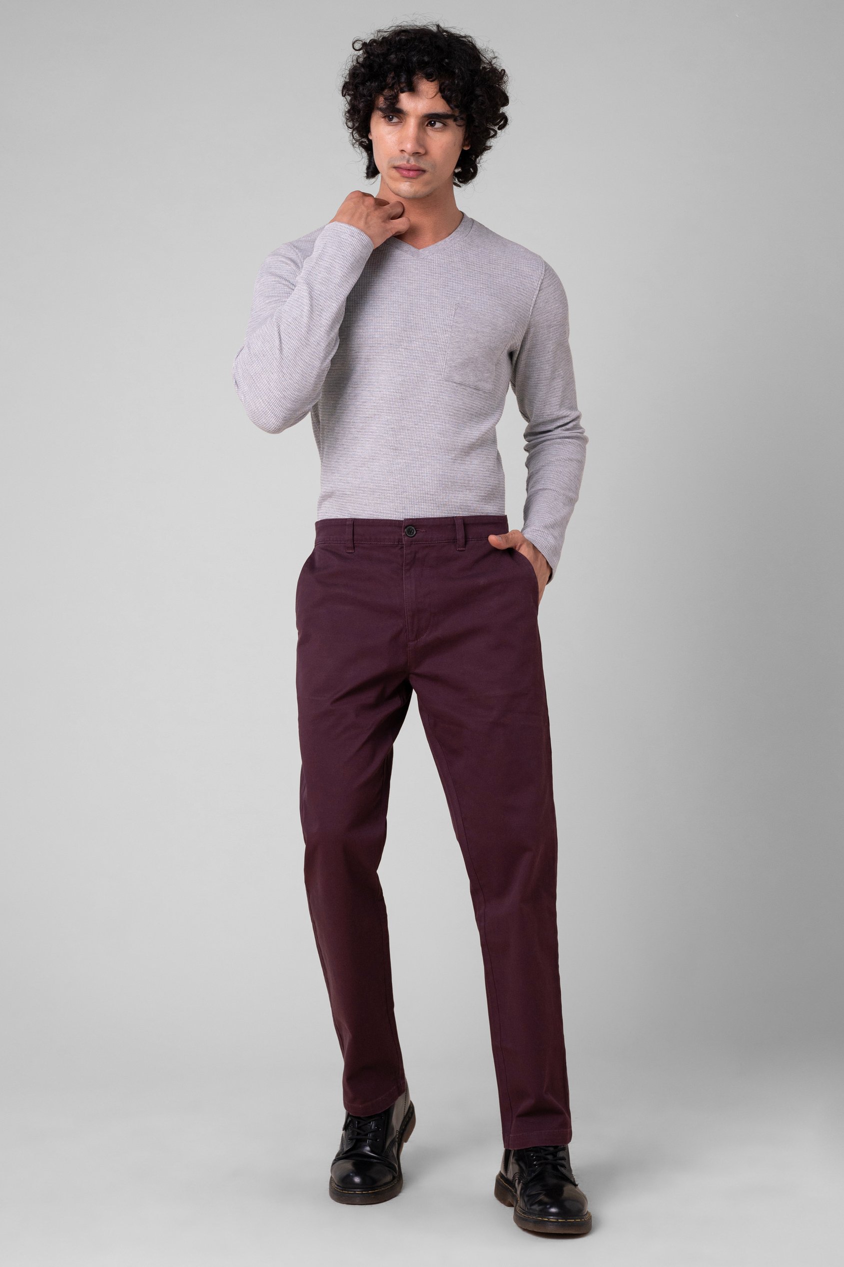 Mens Regular Fit Twill Chinos
