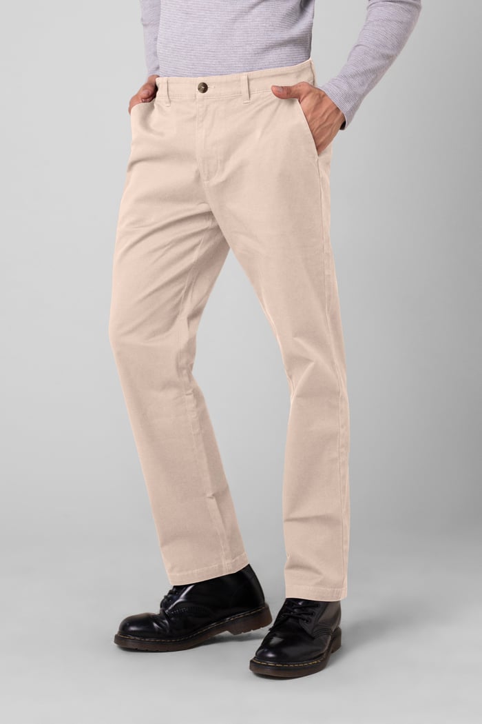 Mens Regular Fit Twill Chinos