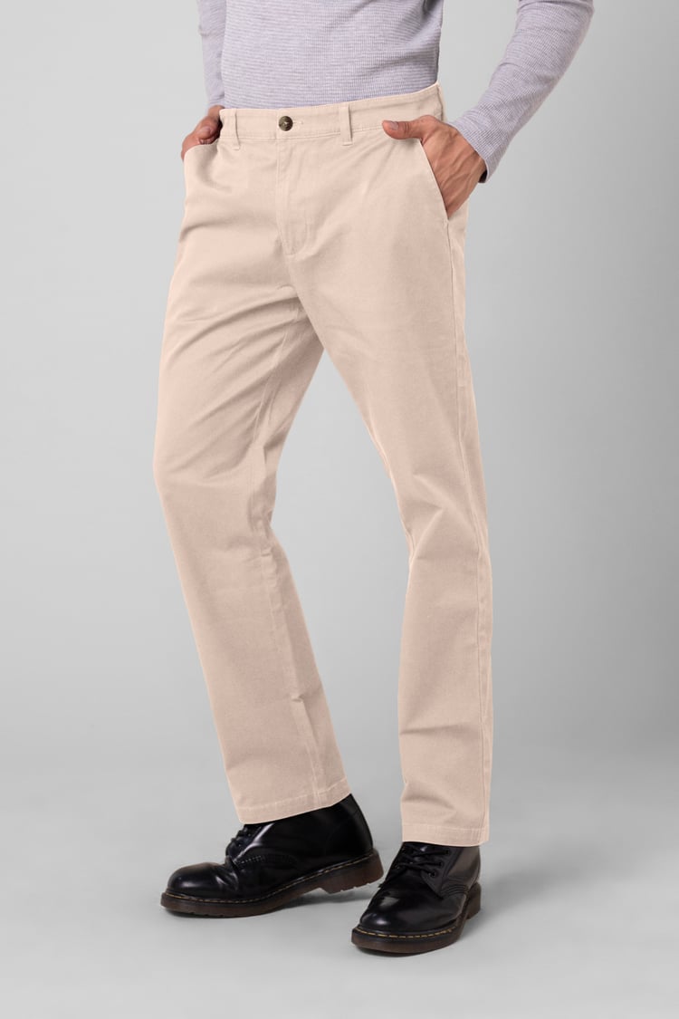 Mens Regular Fit Twill Chinos