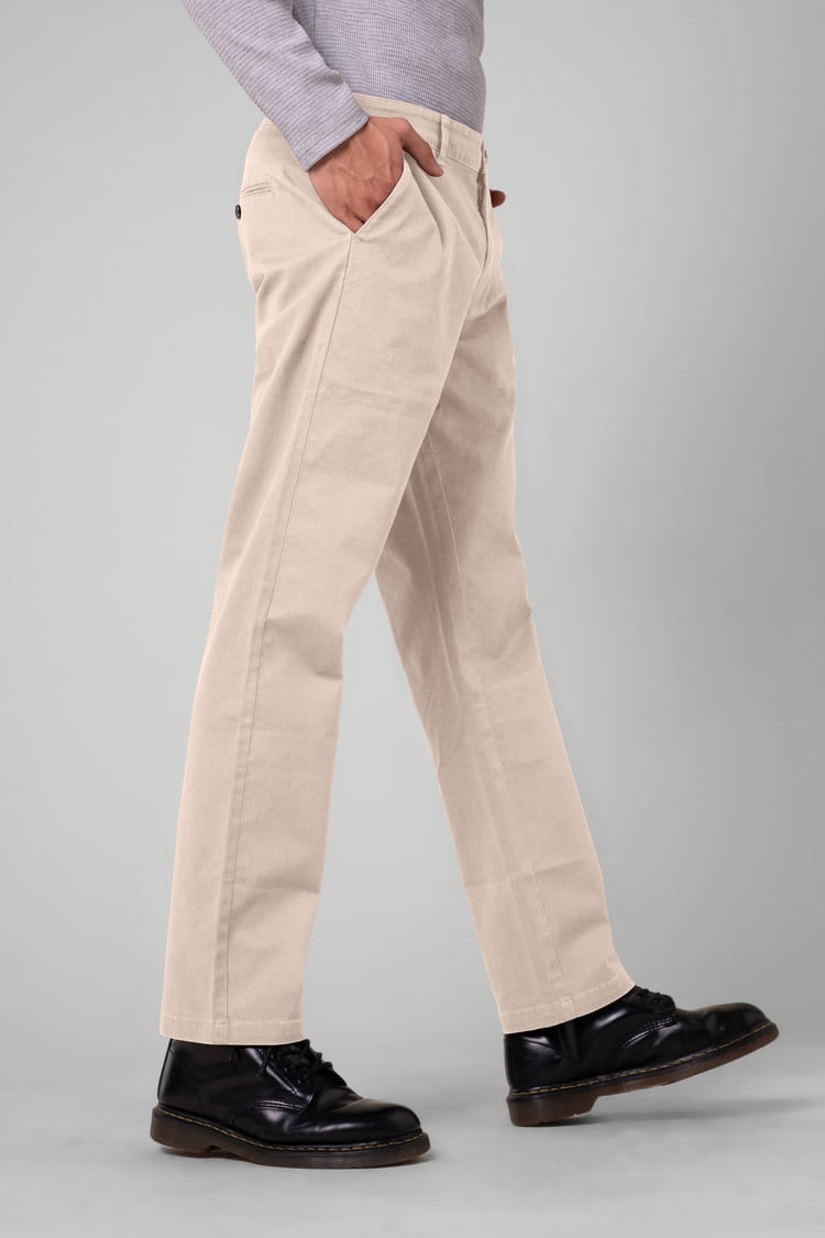 Mens Regular Fit Twill Chinos
