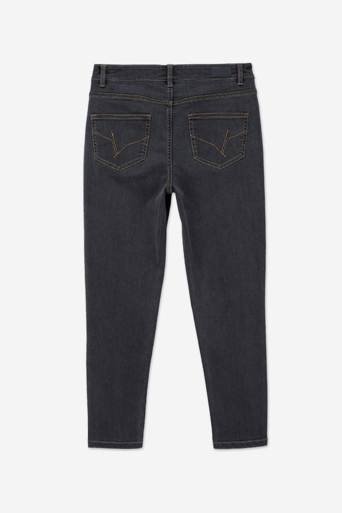 Womens Grey Slim Fit Jeans