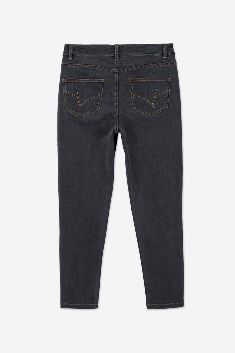 Womens Grey Slim Fit Jeans