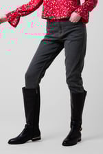 Womens Grey Slim Fit Jeans