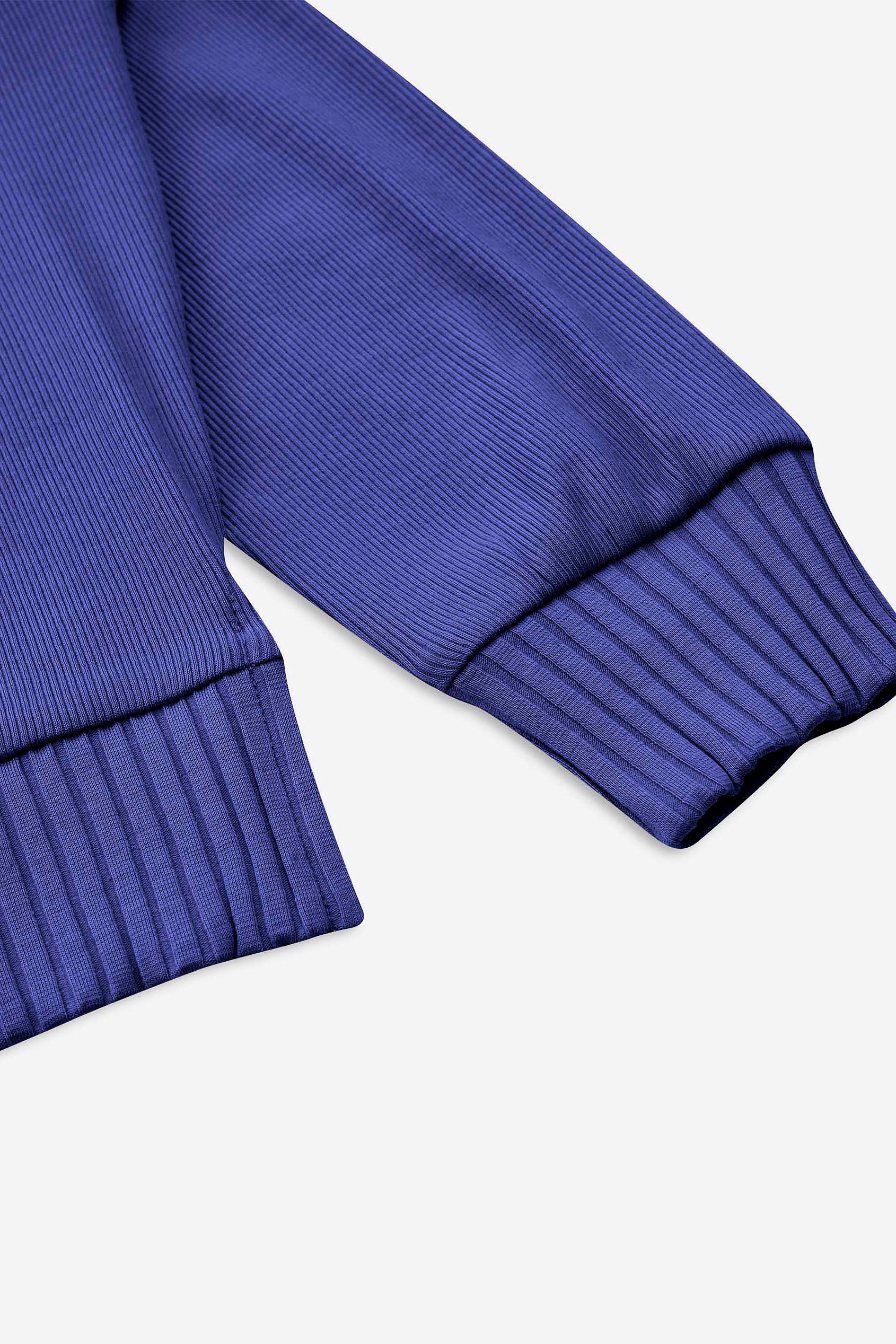 Button Shoulder Crewneck Sweatshirt