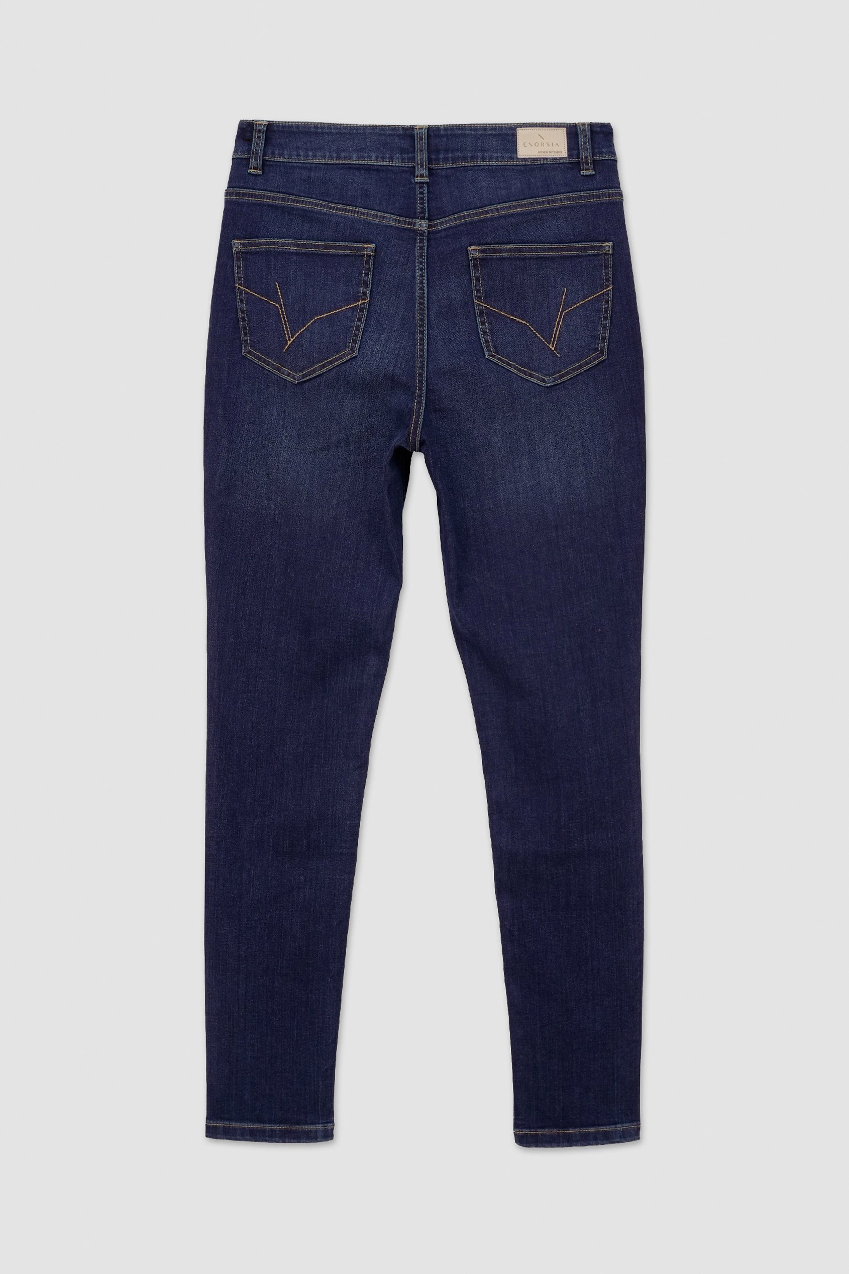 Womens Dark Blue Skinny Jeans