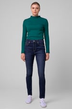 Womens Dark Blue Skinny Jeans