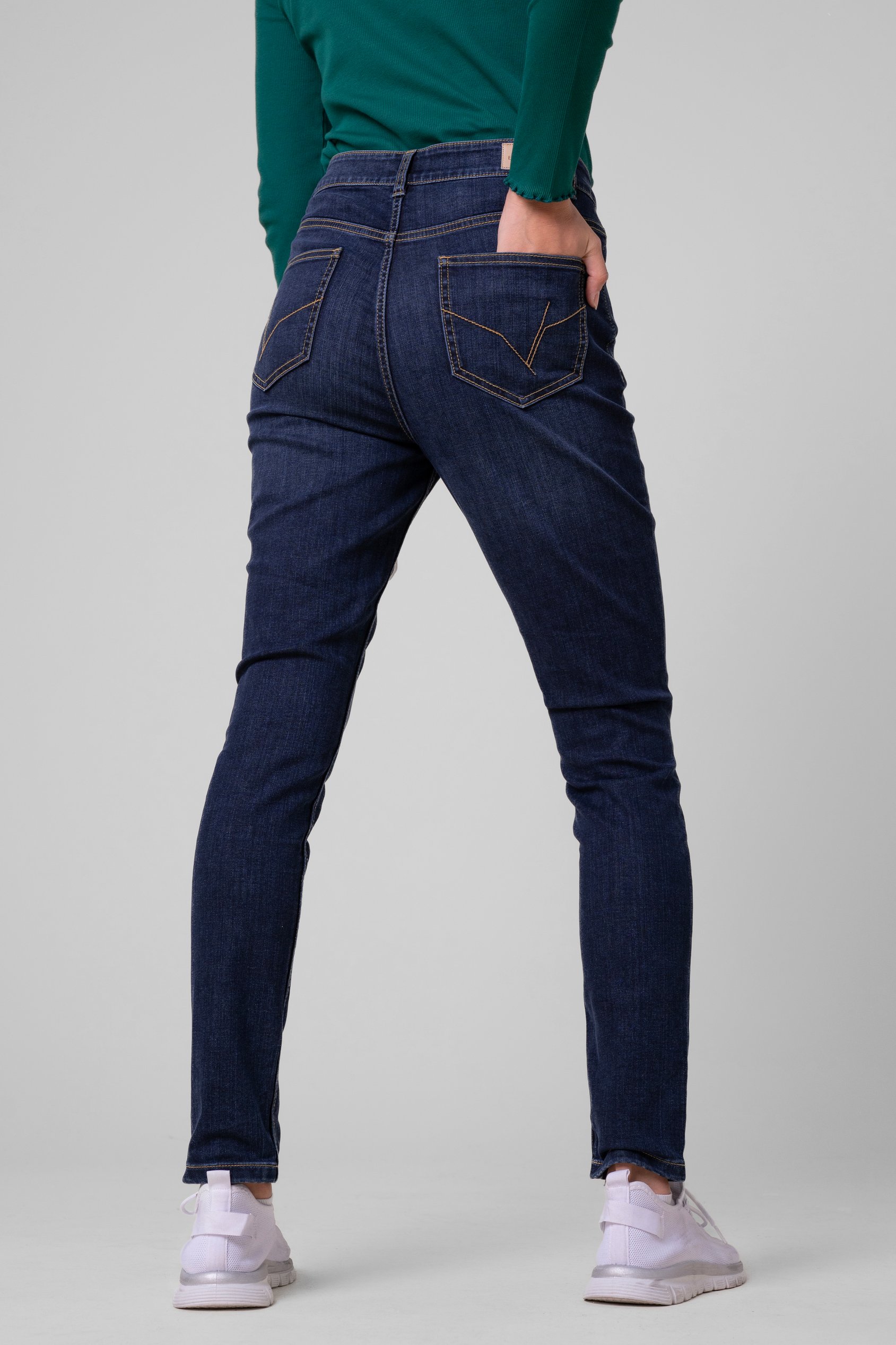 Womens Dark Blue Skinny Jeans