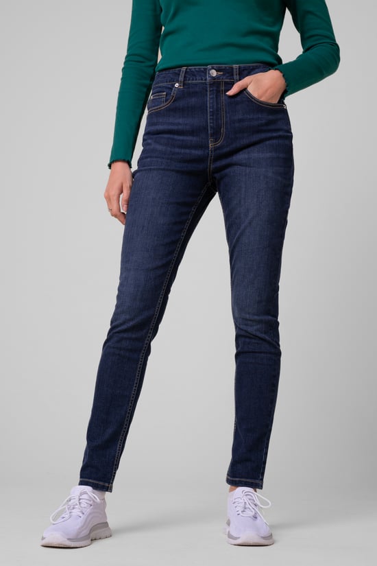 Womens Dark Blue Skinny Jeans