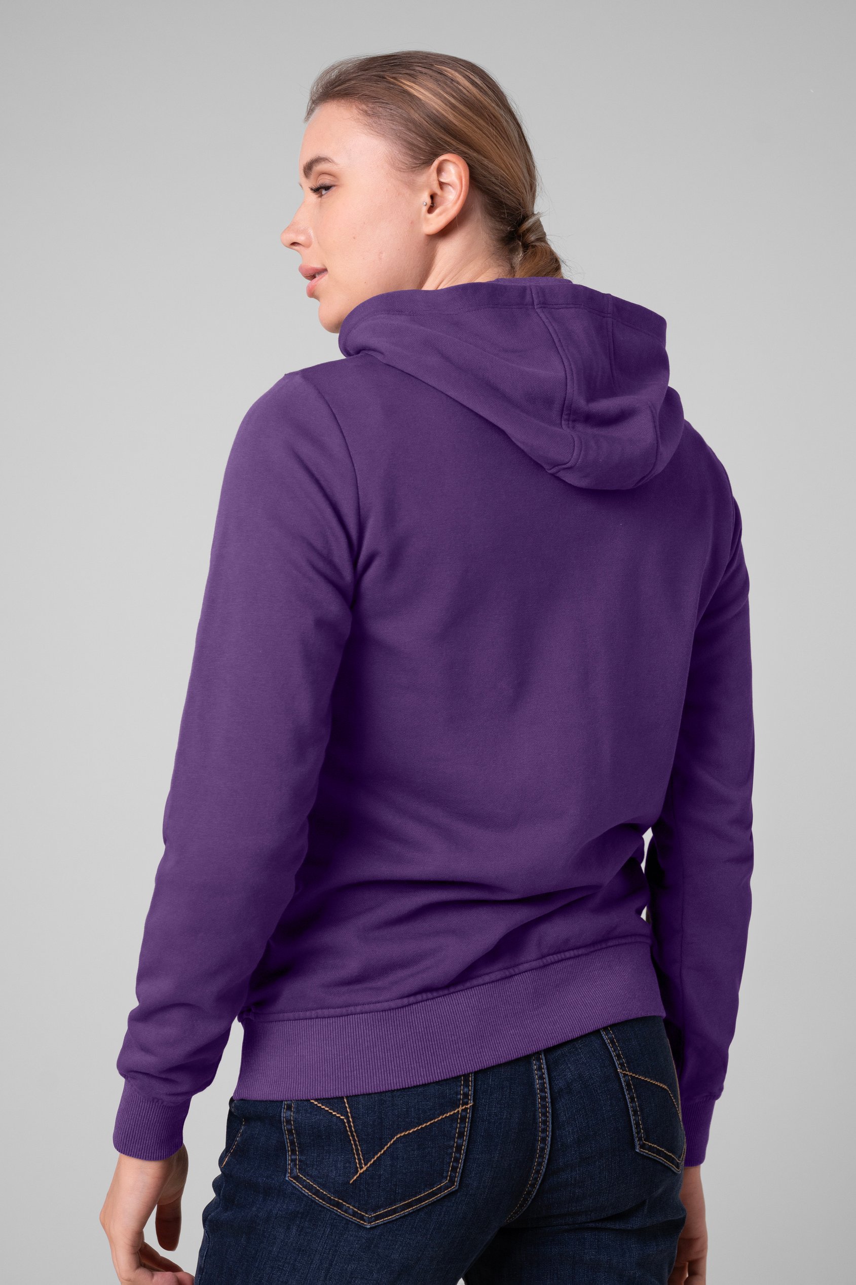 Womens Front Embroidery Hoodie