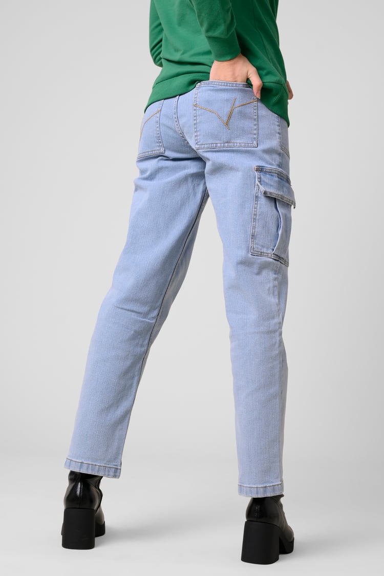 Vintage Straight Leg Cargo Jeans