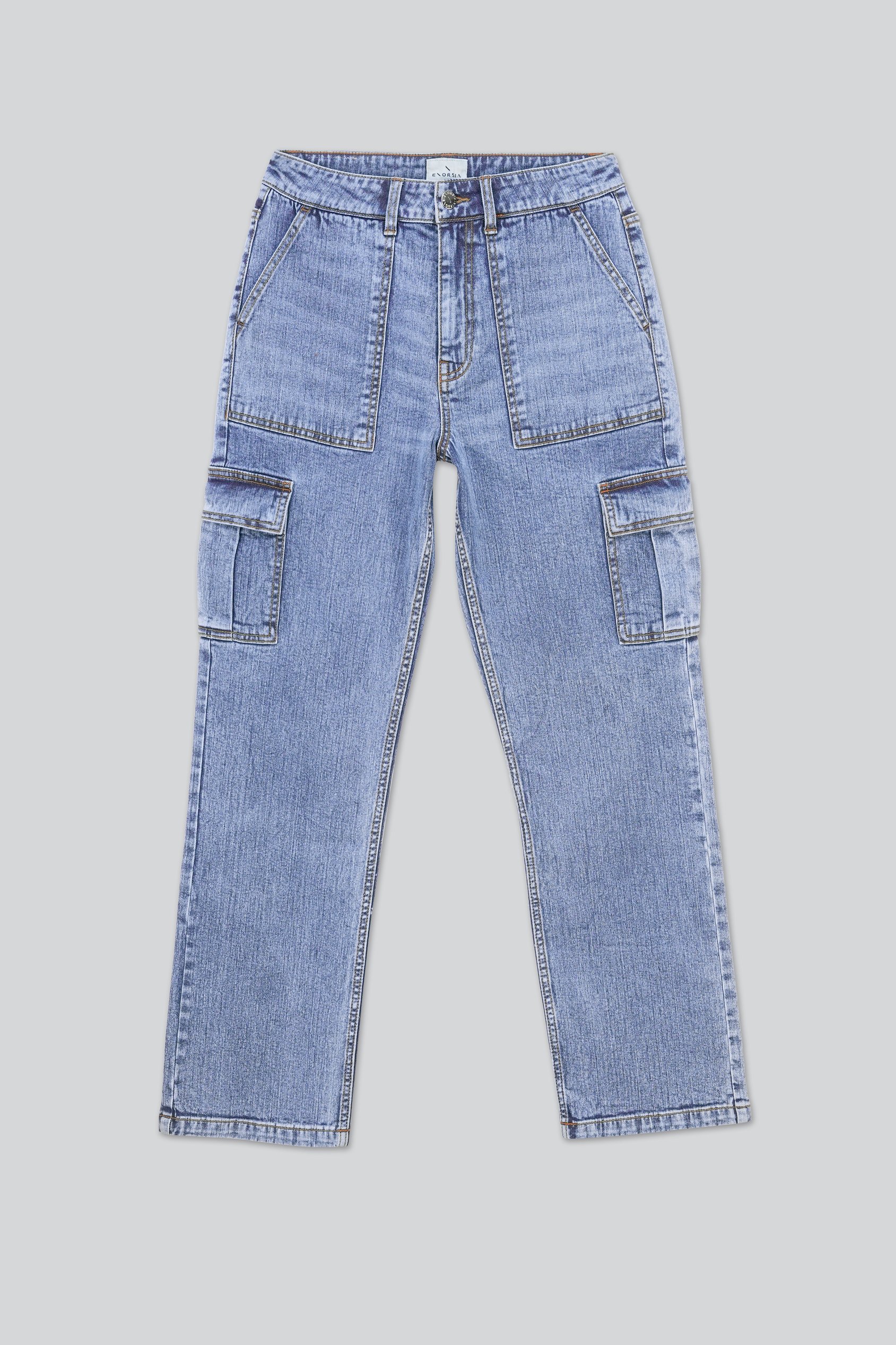 Vintage Straight Leg Cargo Jeans