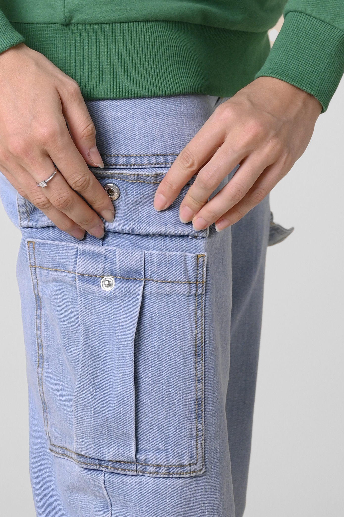 Vintage Straight Leg Cargo Jeans