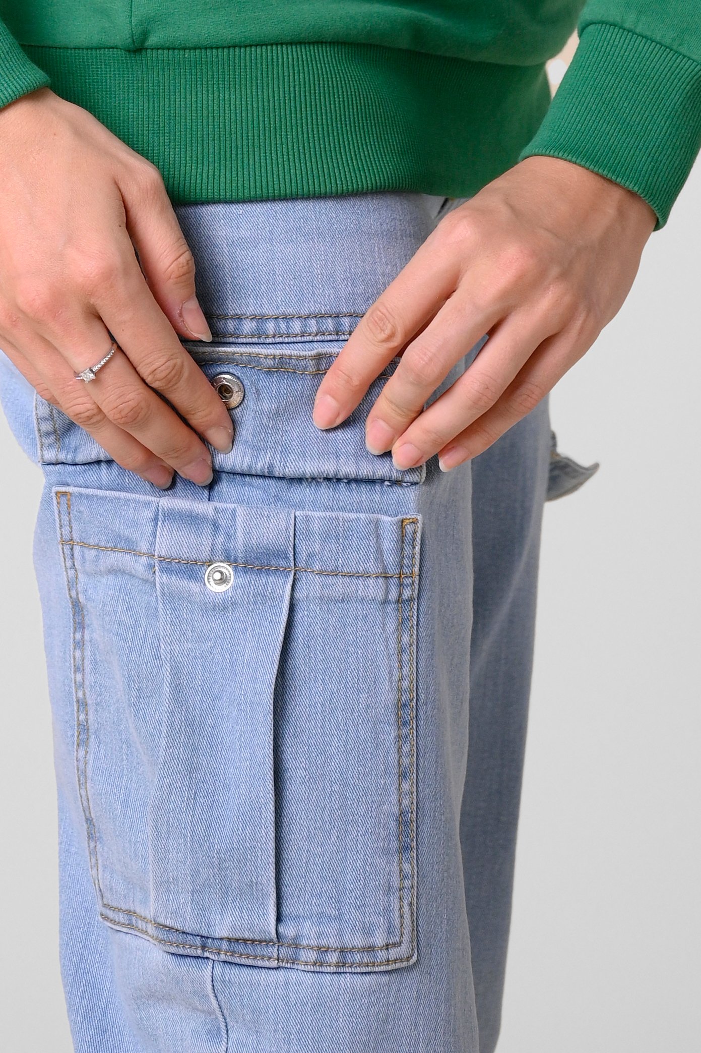 Vintage Straight Leg Cargo Jeans