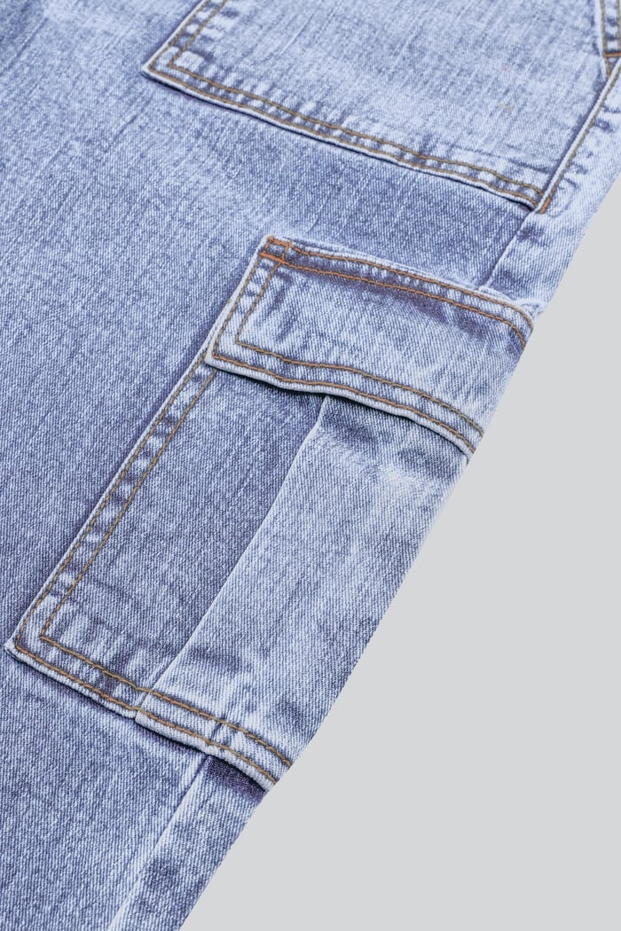 Vintage Straight Leg Cargo Jeans