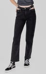 Wide-Leg Comfort Jeans With Waist Cut-Outs