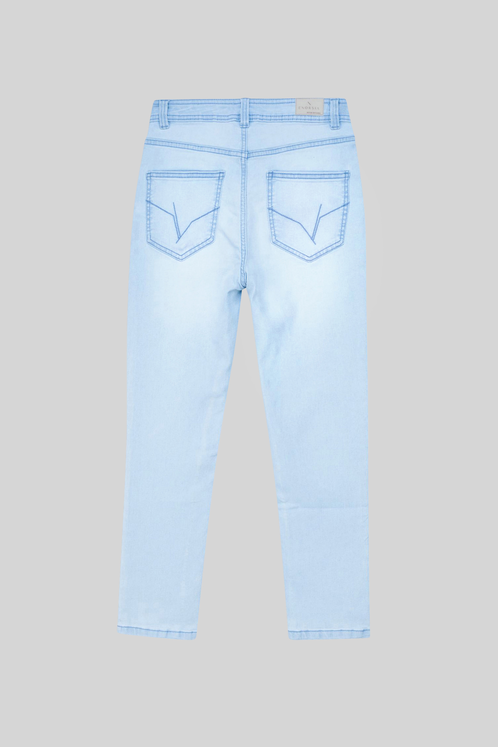 Mid Waist Ankle Length Jeans