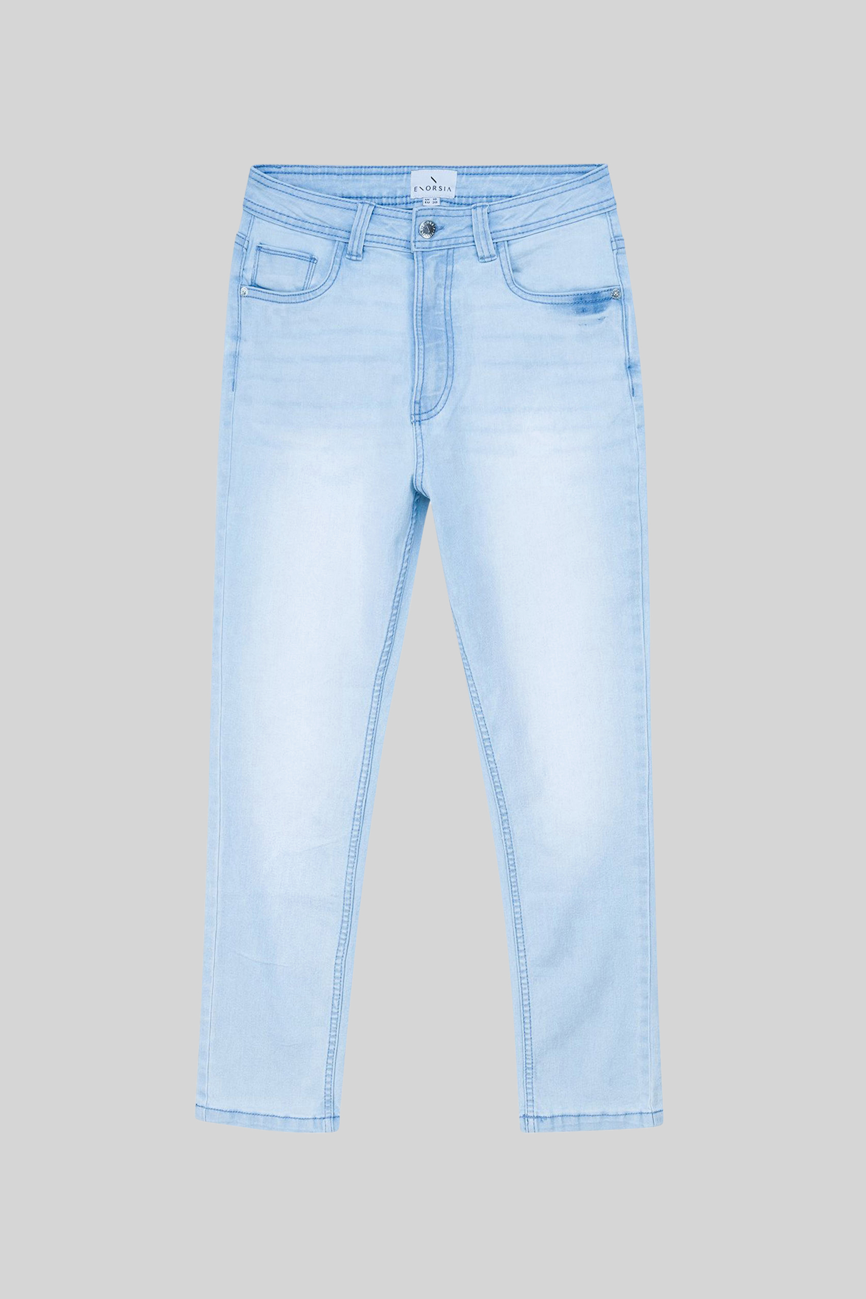 Mid Waist Ankle Length Jeans