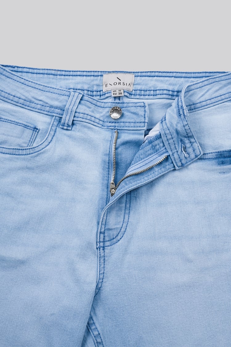 Mid Waist Ankle Length Jeans