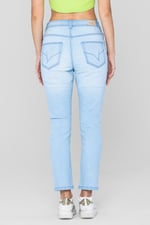 Mid Waist Ankle Length Jeans