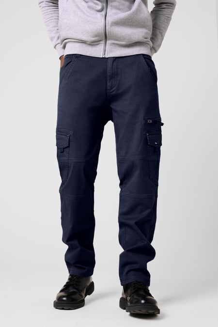 Mens Navy Utility Cargo Trouser